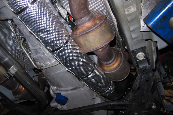thermal barrier wrap on turbo exhaust tubing