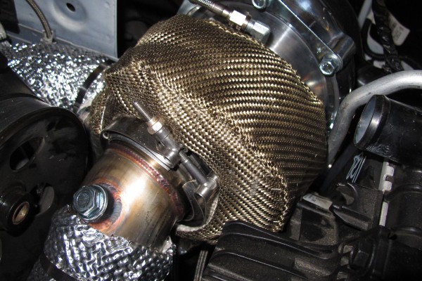 thermal shield on turbocharger housing