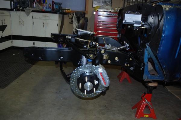 vintage muscle car with baer brake kit installed