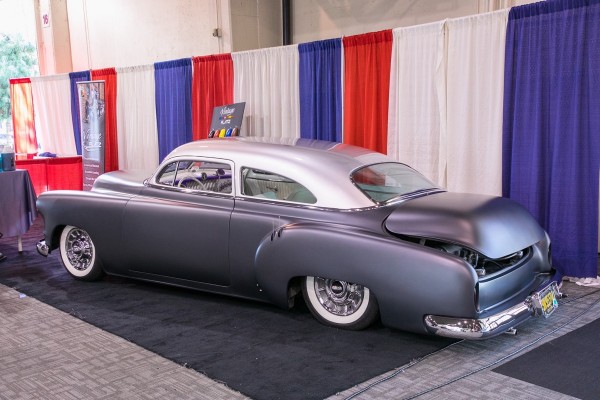 vintage lead sled lowered hotrod coupe