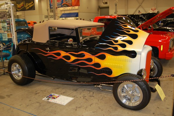 flamed ford coupe hotrod