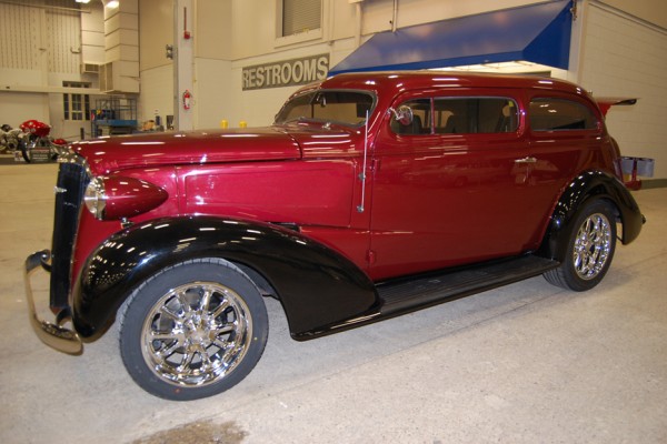 chopped prewar hotrod coupe
