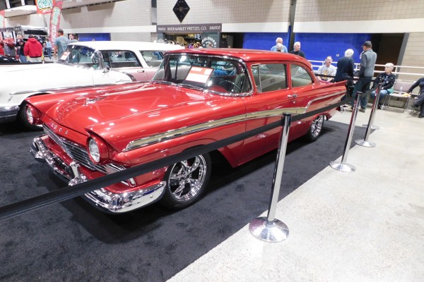 red dodge coupe postwar