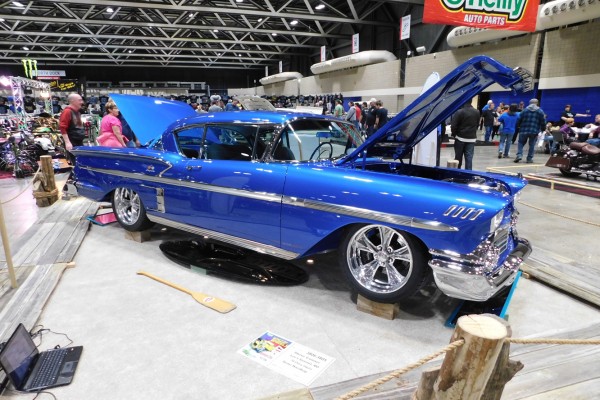 blue chevy del ray custom
