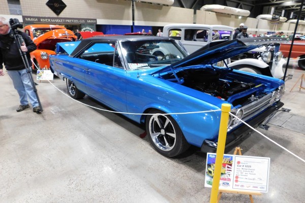 vintage mopar muscle car at car show