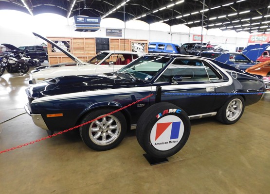 amc amx on display at indoor car show