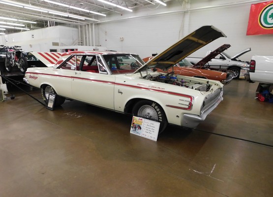 dodge nostalgia race car, ramcharger, at car show