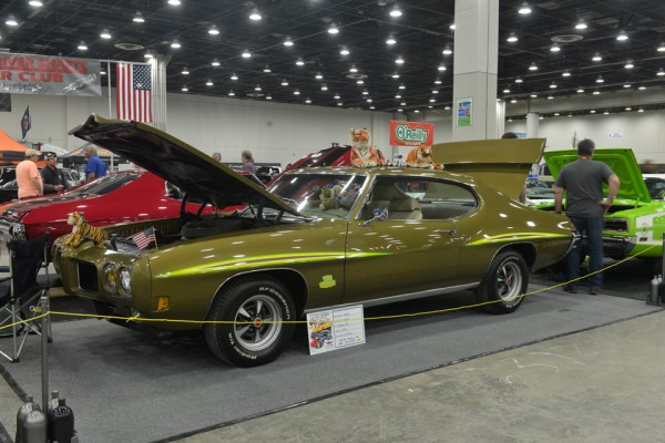 green pontiac gto fastback coupe judge