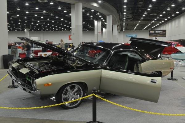customized plymouth barracuda show car