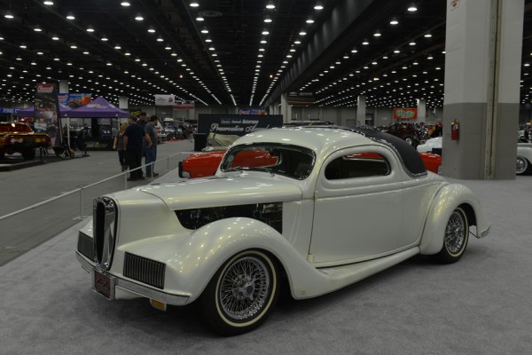 custom hotrod with edsel front collar