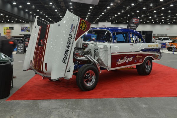 1957 chevy hot rod gasser nostalgia drag race car