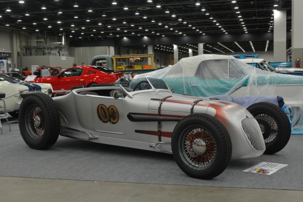salt flat style hot rod racer