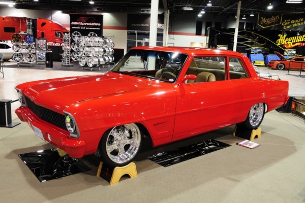 custom pro touring chevy 2 nova at 2017 Chicago World of Wheels