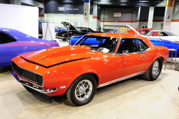 1968 chevy camaro drag car at 2017 Chicago World of Wheels