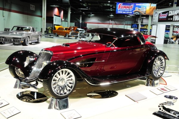 custom made hot rod coupe at 2017 Chicago World of Wheels