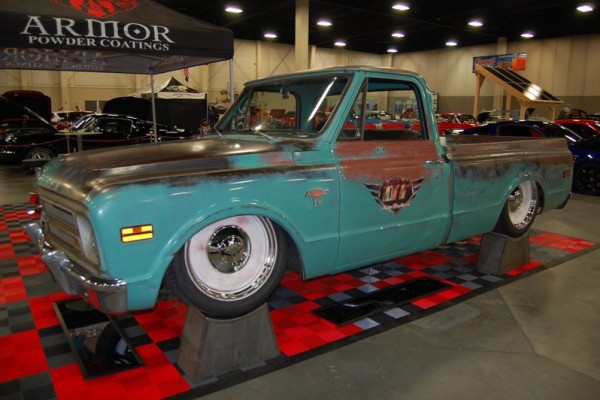 chevy c10 custom patina show truck at 2017 salt lake city autorama