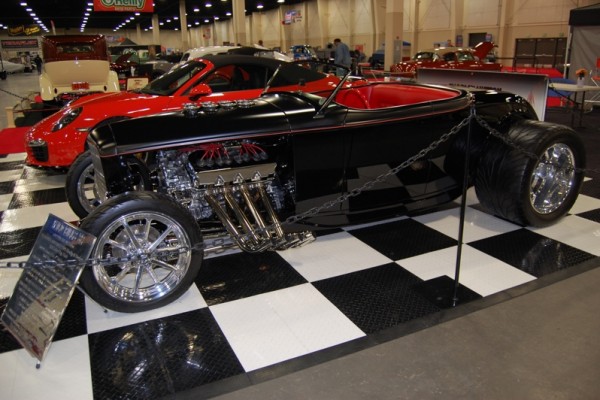 custom hotrod coupe with bbc v8 at 2017 salt lake city autorama