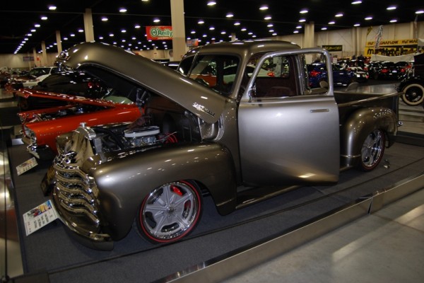 vintage chevy 3100 show truck at 2017 salt lake city autorama