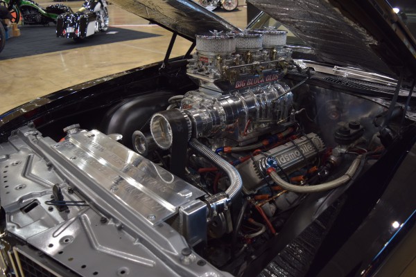 supercharged big block Oldsmobile v8 engine