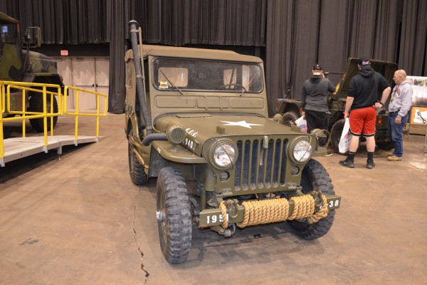willys m38 army jeep with snorkel
