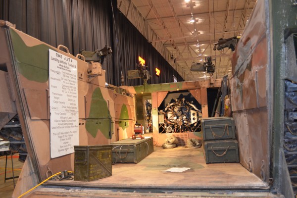 inside view of a 1945 lvt 4 military landing craft
