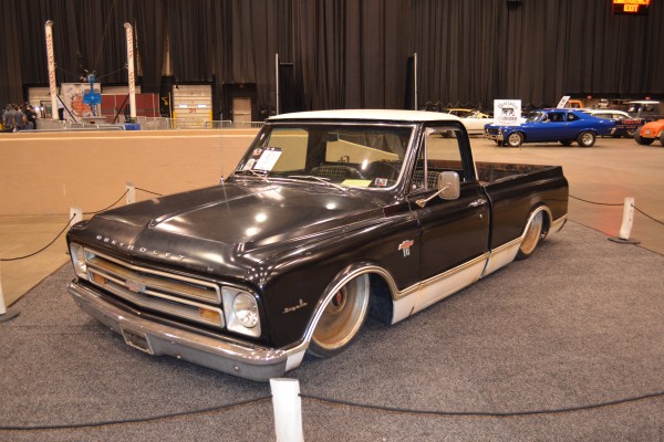 lowered custom c10 pickup truck