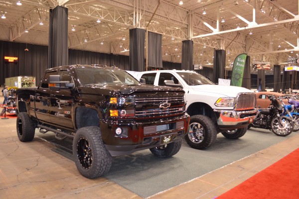 chevy and dodge ram late model pickup trucks