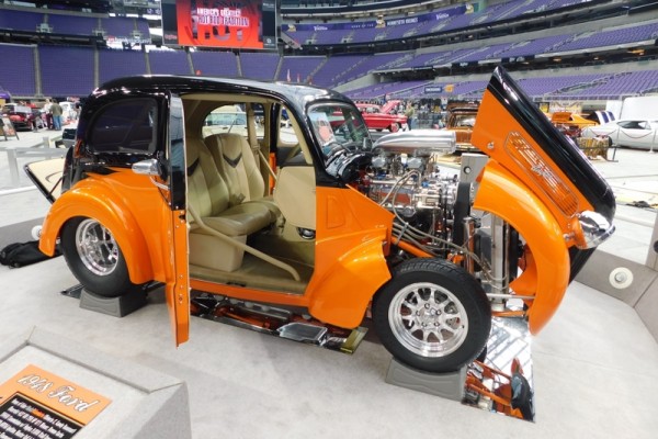 drag car anglia hot rod from 2017 Minneapolis world of wheels