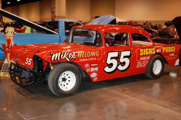 1855 chevy stock race car from Omaha World of Wheels 2017