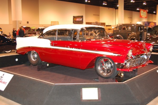1956 chevy coupe drag car from Omaha World of Wheels 2017