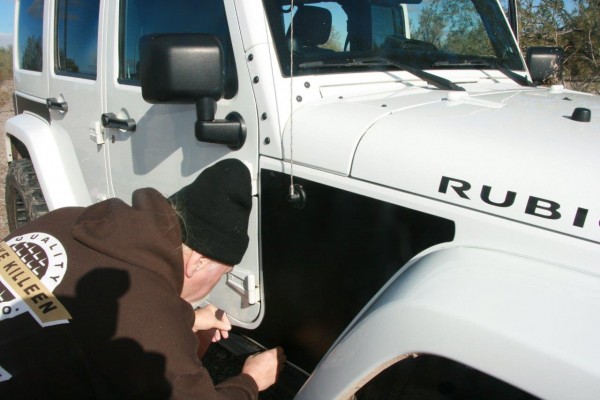adding paint protection panels to a jeep wrangler fender