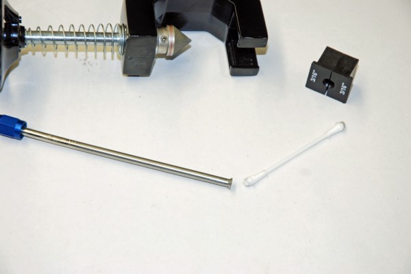 brake line being deburred