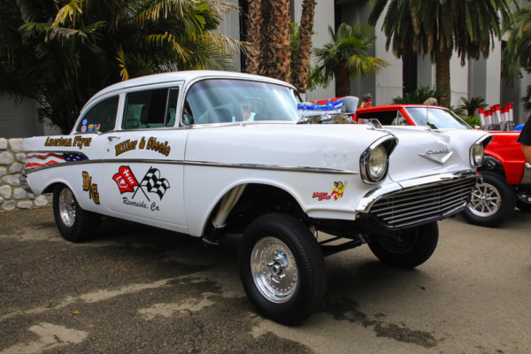 straight axle 11957 chevy bel air gasser