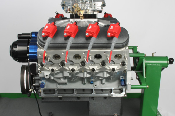 ls engine on a stand