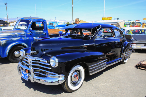 1948 pontiac coup at a car show