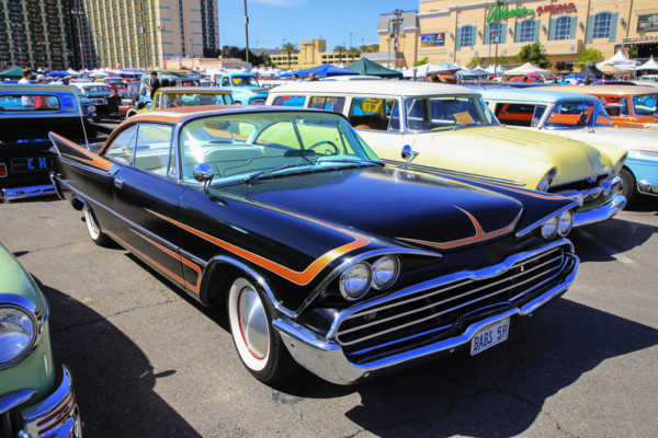1959 mopar at a classic car show