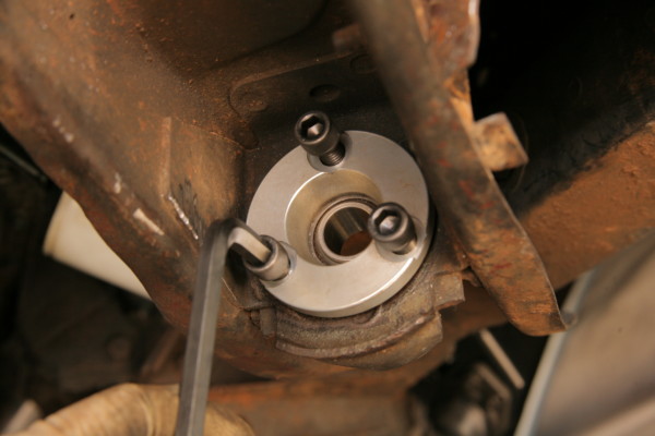 installing an upper coilover mount on a ford mustang
