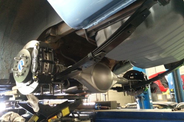 leaf spring suspension on a 1968 ford mustang