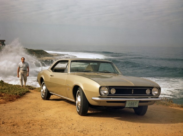 vintage ad photo of a chevy camaro