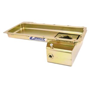 canton racing steel oil pan - gold