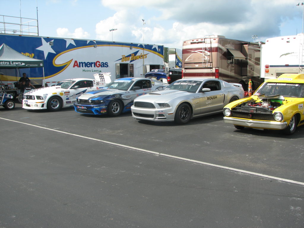 Ford Mustangs in a Row