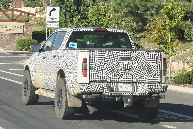 Ford Ranger Raptor Spy Shot, Rear
