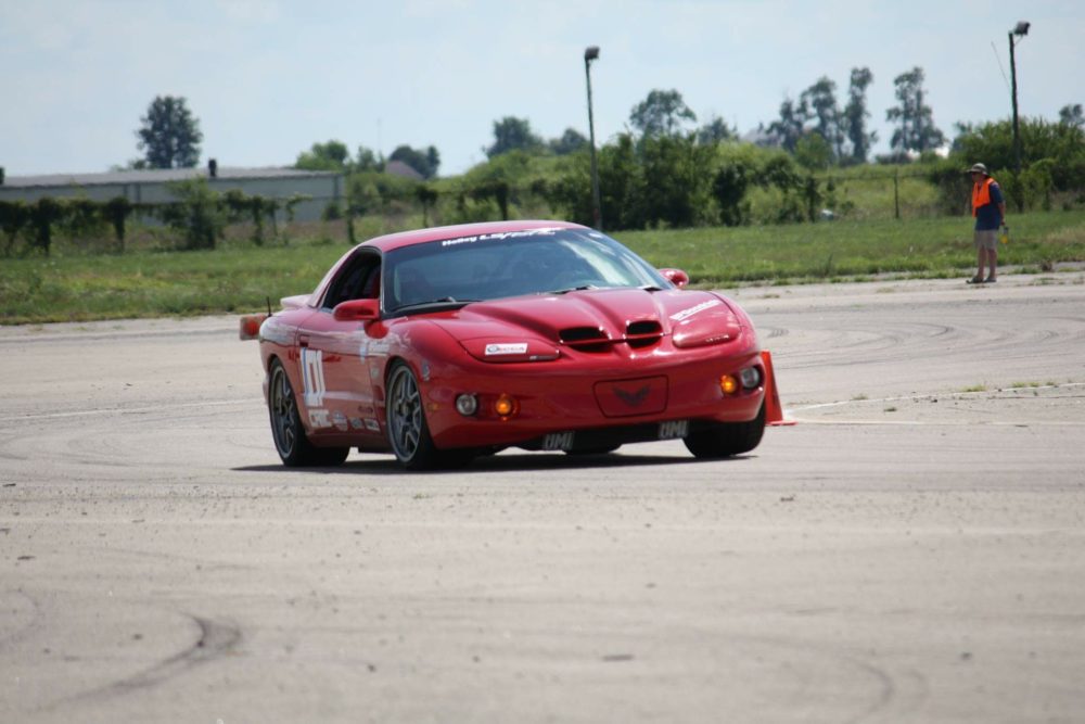Red Pontiac Firebird autocross 2017 SCCA CAM Challenge