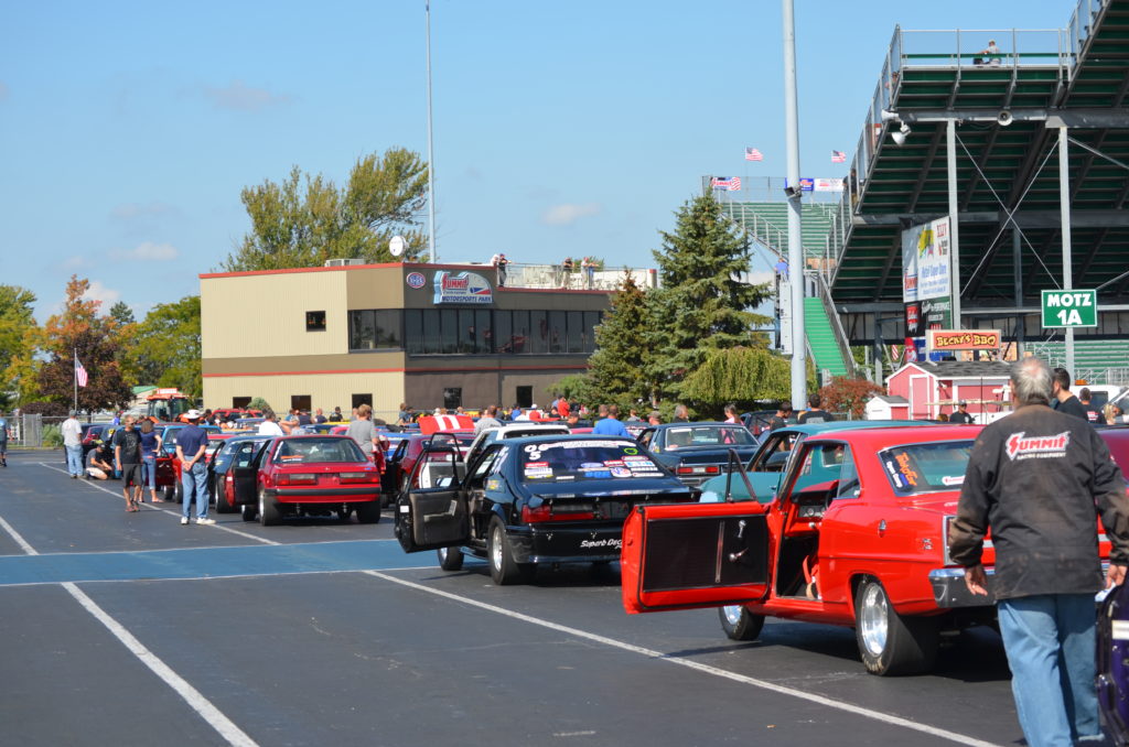 Shakedown at the Summit line of cars