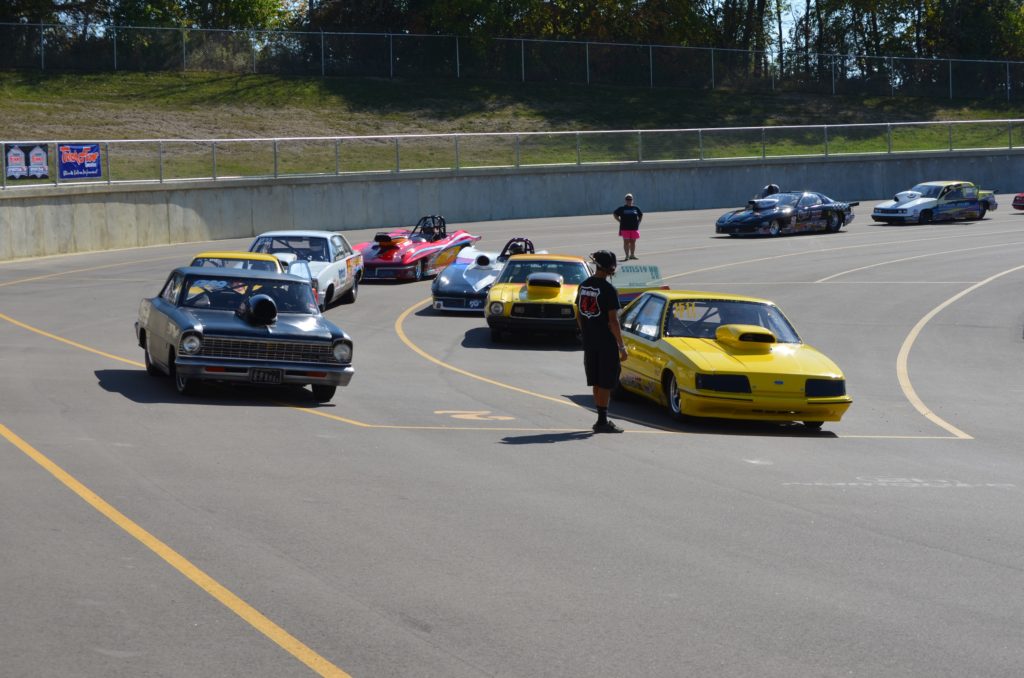 IHRA Drag Racer at Dragway 42, Cars Staging Lanes