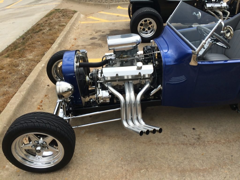 Ford T-Bucket, Blue, Engine Driver Side