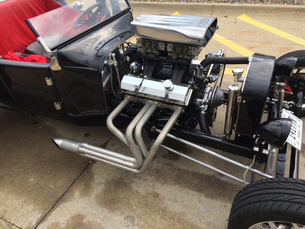 Ford T-Bucket, Black, Engine Passenger Side