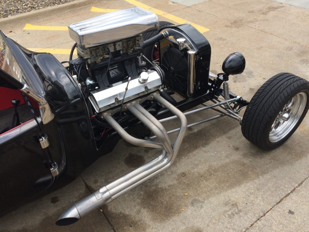 Ford T-Bucket, Black, Engine Passenger Side