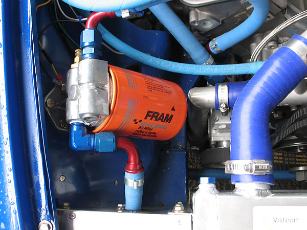 f ram Racing Oil Filter in Car