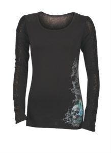 Lethal Angel lace ladies t-shirt